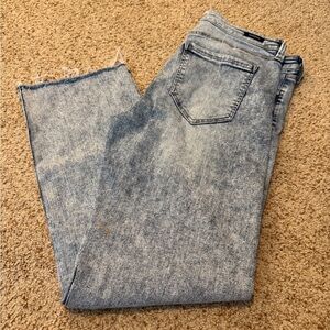 Liverpool Light Blue Denim Cropped Straight Leg Jeans - Size 8